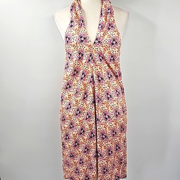 Free People Dresses & Skirts - Free People Multicolor Floral Halter Dress